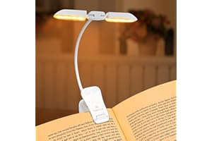 Vekkia Luz de Lectura,Luz Lectura con 14 LEDs 3 Modos (Cálido/Blanco/Mixto),Lampara de Lectura para Leer Libros en La Cama, Perfecto para Lectores Noche,Estudio,Libro,Viaje