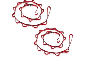 DASKING Daisy Chain, Cinghia di Prolunga per Amaca Yoga 110cm/180cm, Regolabile Corda Arrampicata Sling 23KN, Cinghie da Yoga in Nylon per Stretching, Pilates, Fitness - Amaca Extension Strap