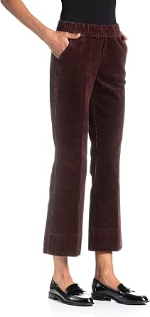 Goldenpoint Leggings Flare Corduroy, Burgundy, Taglia L : Amazon.it:  Abbigliamento