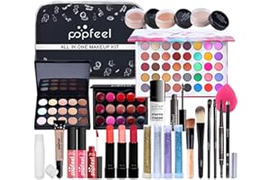 BRILLIANTDAY 27 pezzi Multiuso Set Trucco, Kit Trucco Tutto in Uno Palette Cosmetica per Principianti Essenziale, Ombretti Rossetto Correttore Kit Cosmetici per Donne Ragazze Regalo di Natale