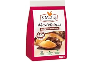 St Michel Madeleines Moelleuses Nappées Au Bon Chocolat en Sachet Individuel, 350g