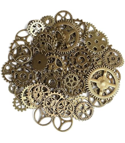 Ciondolo Steampunk A Forma Di Chiave Con Ingranaggi E Strass - Vintage E Unico Per I Tuoi Gioielli Fai Da Te