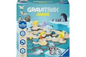 Ravensburger - Gravitrax Junior - Starter Set - Ice - 27060 - Jeu de Construction STEM - Circuits de Billes créatifs - Coloré - 100 pièces - Dès 3 Ans jusqu'à 7 Ans - Version française