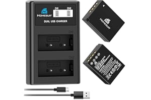 Homesuit NP-W126 NP-W126S Battery 1400mAh and LCD Dual Charger for Fuji XT30II/XT30/XT20/XT10/X100V/X100VI/X100F/X-T3/X-T2/X-T1/XA1/XA2/XA3/X-E3/X-E2/X-E1/X-H1/X-M1/Xpro3/Xpro2/Xpro1 (2 Pack)