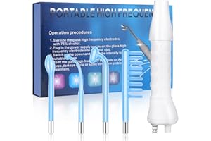 Hochfrequenzstab Haare, iklestar Gesichtsmaschine mit 4 Stk Tuben, Professionell Hochfrequenzstab Gesicht, Beauty-Gerät für Hautpflege Home Salon verwenden