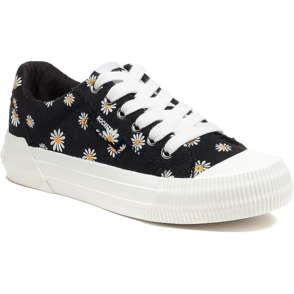 Rocket Dog Esme Women's Floral Canvas Sneakers – White Multi-Color Print, Lightweight & Comfortable - View #7