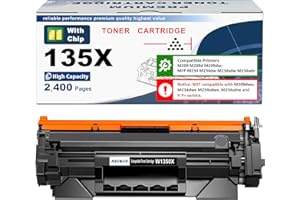 ASEKER 135X W1350X (135A W1350A) Toner di Cartuccia [con chip] Alta Resa 2400 pagine Compatibile per HP LaserJet M207dw M209 M209d M209dw M234 M234d M234dw M234sdw M234sdn M235sdw Stampanti