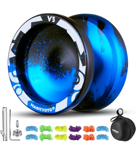 Yoyo JoJo V12 réactif pour enfants de 8 à 12 ans ou plus, Finger Spin Tricks, Yoyo inresponsive pour les professionnels, avec 12 cordes et accessoires complets