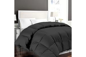 HOMEROKK PARIS HOMEROKK Couette 220 X 240 cm Noir 450GR/M² Microfibre Douce - Qualité supérieure - (2 Places)