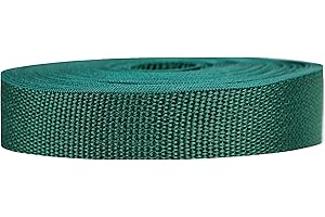 Strapworks Lightweight Polypropylene Webbing - Poly Strapping for Outdoor DIY Gear Repair, Pet Collars, Crafts – 1 Inch by 10, 25, or 50 Yards, Over 20 Colors