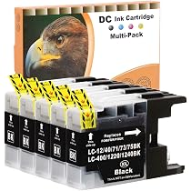 D&C Lot De 15 Cartouches D'Encre Compatibles Brother LC-1220 / LC-1240 XL – Noir, Cyan, Magenta, Jaune