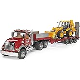 Bruder - Mack Granite Jcb Taşıyan Tır &Ouml;l&ccedil;ekli Model