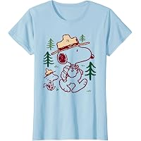 Maglietta Peanuts Snoopy & Woodstock – Unisex, Cotone, Manica Corta