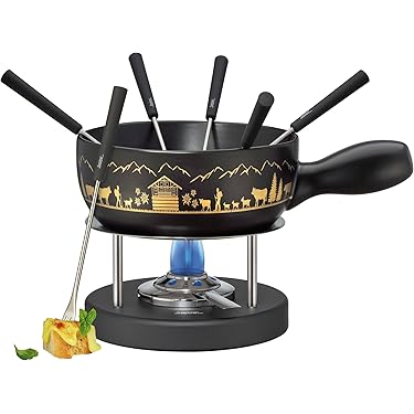 HASAYAKI BC-1003_EU_VC vuurvaste keramische kaasfonduepan,geel,22,5 cm diameter.Capaciteit van 2,5 liter.Hittebestendigheid van natuurlijk materiaal tot 400 graden Celsius,Kleur: geel