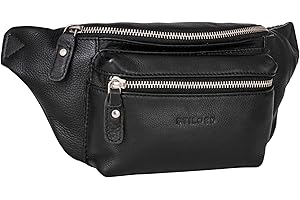 STILORD 'Portland' Vintage Sac Banane en Cuir Ceinture Réglable Poche Ventrale Sac Besace Sacoche idéal Sport Voyages pour Homme Femme