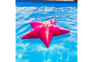 LIVEDECO - Pouf Piscine, Étoile de Mer Rose, Flottant Pool BiG52