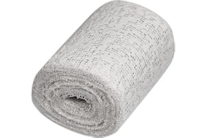 Glorex 6 9502 45 - Venda de esparadrapo Keratex 8 cm x 3 m Tejido para modelar Agradable a la Piel para Manualidades y modelismo para máscaras e Impresiones de la barriguita del bebé