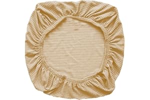 Sunnyway Dehnbarer Bürostuhlbezug, Schonbezug für Computerstuhl und Schreibtischstühle, Sitzbezug aus Spandex, maschinenwaschbar Schutz vor Staub und Flecken (Beige)