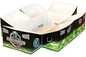 Snackfield SNACKSTADION für Footballabende zu Hause | Snackadium schnell & einfach aufgebaut hochwertiger Karton mit Folienbeschichtung | Perfekte Geschenkidee für Footballfans
