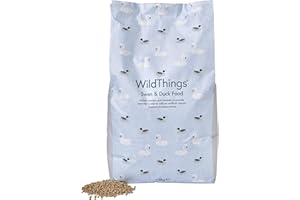 WILD THINGS WildThings Floating Swan & Duck Food - With Added Vitamins & Minerals, Tasty & Nutritious Dry Nuggets (13kg)