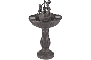 SMART SOLAR Smart Garden Solar Tipping Pail Garden Water Feature Fountain Bird Bath 1150110