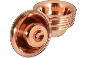 Forspero Cuenco De Ofrenda De Agua De Cobre Budista Tibetano De 7 Piezas Para Recipiente Ritual De Enfoque Divino