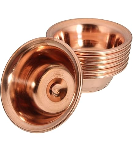 Ciotola In Rame 7,6cm Indian Consigners - Per Altare, Incenso, Stregoneria E Decorazione - Foto 11