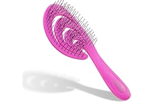 Ninabella Wave Detangling Hair Brush - Detangle Wave Brush for Women, Men and Children - Hair Straightening Brushes for Curly, Straight, and Wet Hair - Made from Ocean Plastic
