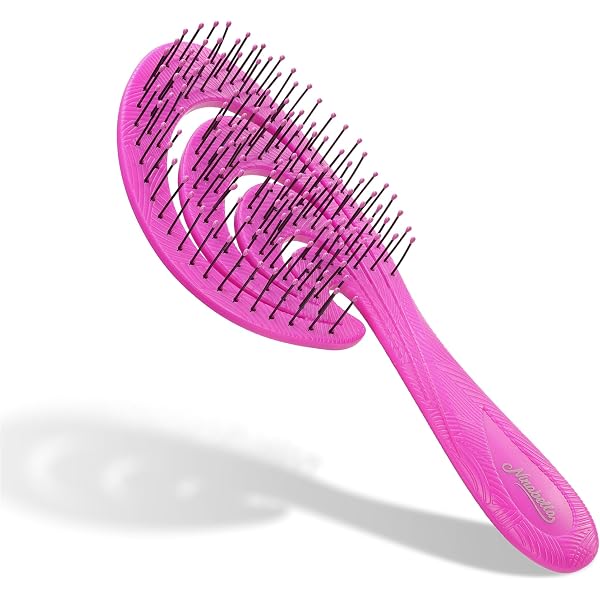 2er Pack Entwirrungsbürste – Schonende Haarbürste Mit Spiralfedern Für Alle Haartypen