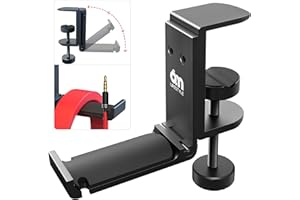 6amLifestyle Faltbar Headset Ständer,Kopfhörerhalter aus Aluminium,Universal Tisch Kopfhörer Ständer,Haken zum Aufhängen,Gaming-Kopfhörer Halterung