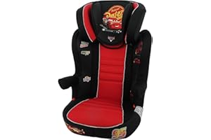 NANIA Silla de coche para elevador RWAY grupo 2/3 (15-36kg) - con proteccion lateral -Disney Cars
