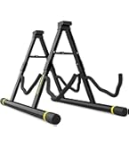 Audibax SGL-04 Gitaarstandaard, vloerstandaard voor klassieke gitaar, compatibel met akoestieke, e- en basgitaren, robuuste en stabiele structuur, inklapbare gitaaraccessoires
