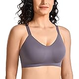 MELIWOO Women's Comfort Seamless Smoothing Full Coverage Sleep T-Shirt Wirefree Bra