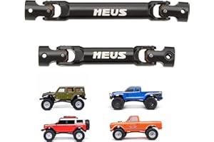 MEUS RACING SCX24 Driveshaft Center Drive Shaft for Axial 1/24 SCX24 C10 Bronco JLU, Black