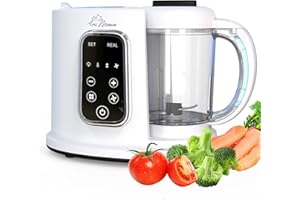 Avec Maman Baby Cuisine 4-in-1 Baby Food Processor + New Version + Baby Food Blender + Baby Food Steamer + Jar/Bottle Warmer + Bottle Cleaner + Baby Food Maker + BPA-Free & Certified Safe