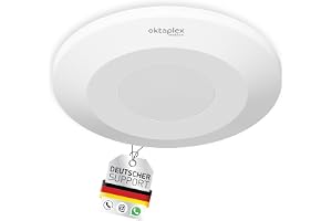 Oktaplex Isa 24 GHz närvarodetektor filt vit | Ultraflat 22 mm – 360 graders radar sensor för närvarodetektering HF rörelsede
