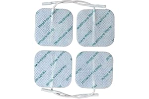 HEALTHCARE WORLD Almohadillas de electrodos Tens Electrodos autoadhesivos de 5x5 cm (paquete de 4) compatibles con máquinas Prorelax, Dittmann, Sanowell, Saneo Tens