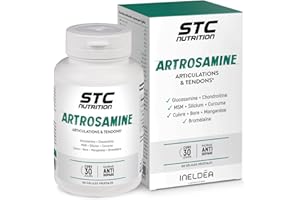 STC NUTRITION - Artrosamine - Complément alimentaire pour la résistance des articulations & la souplesse des tendons - Formule à base de plantes, minéraux & acides aminés - 120 gélules végétales