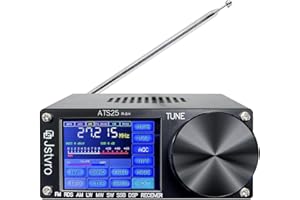 CARPANGO Si4732 ATS-25 Tragbarer Vollband-Radioempfänger mit 2,4 Zoll Farb-Touchscreen ATS-25max AM FM Aluminiumlegierung Shell Radioempfänger