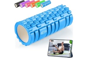 ActiveForever Foam Roller Rullo di Schiuma EVA,Trigger Point Rullo Massaggiante,Rullo in Schiuma per il Massaggio Profondo Dei Tessuti,Sei Colori per La Selezione