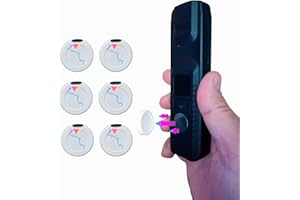 B BachVibes Kit de 6 Soportes Magnéticos para Mando a Distancia, teléfono, router, regletas enchufe y Organizador de Mandos TV en Pared sin Taladrar (Blanco - 6)