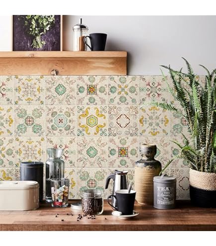 Adesivi Murali Mosaico Fucsia Pavimento PVC Adesivo Pelare E Attaccare Vinile Mattonelle Adesive Impermeabile Piastrelle Adesive Cucina Piastrelle Adesive Bagno 24 Pezzi(20x20cm