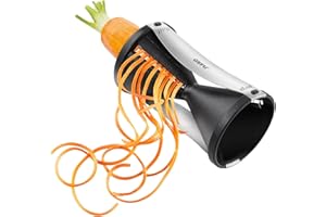 GEFU Spiralschneider SPIRELLI - Profi Spiral-Gemüseschneider für die Herstellung von Gemüse-Spaghetti, Zucchininudeln, Zoodles