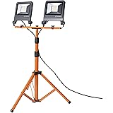 LEDVANCE LED Arbeitslicht, Leuchte für Außenanwendungen, Kaltweiß, Tripod-Ständer, LED Worklight, 2 x 50 Watt