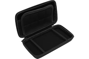 Carrying Case for 2DS XL, 2DS LL, New 3DS, 3DS and Accessories, Hard Shell Protective Travel Case, with 8 Game Slot and Inner Pocket (Black)
