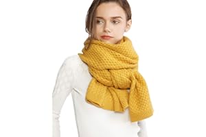 RIIQIICHY Tricot Écharpe Pashmina Châle Etole Pour Femme Hiver Tricoté Chauds Épaisses Longues Grandes Écharpes