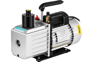 VEVOR Bomba de Vacío 8 CFM 3/4 HP Bomba de Vacío de Aire Acondicionado de Doble Etapa 220 V 0,3 PA Herramienta de Refrigerante HVAC de Vacío Definitiva para Aire Acondicionado Doméstico, Automóviles