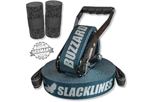 BUZZARD easyline - Allround Kits de Slackline por principantes