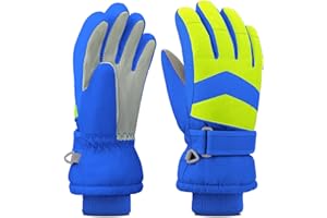 ‎LEEBOOM Leeboom Skihandschuhe Kinder Handschuhe Kinder wasserdichte Winterhandschuhe Kinder für 3-13 Jahre Mädchen und Jungen Geschenke Snowboard Laufen Radfahren Wandern