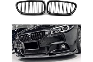 YIUBCZOQI F10 Parrilla Delantera para BMW Serie 5 F10 F11 M5 Riñones Serie 5 F10 F11 Doble Rejilla De Riñón Negra 520 523 525 530 2010-2016